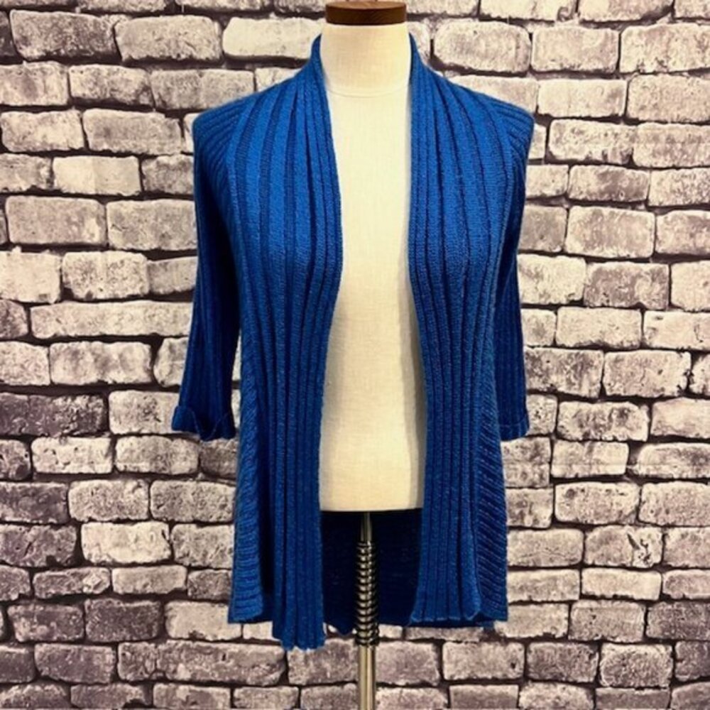 Live And Let Live Blue No Close Cardigan Sweater Size PS